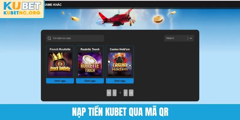 Nạp tiền KUBET qua mã QR