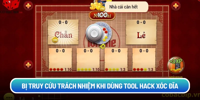 Bị truy cứu trách nhiệm khi dùng tool hack xóc đĩa