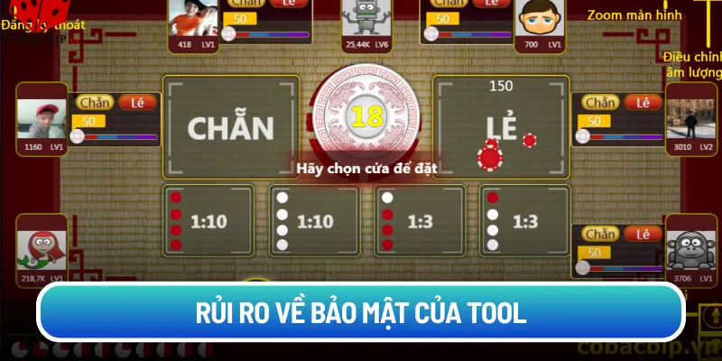 Rủi ro về bảo mật của tool